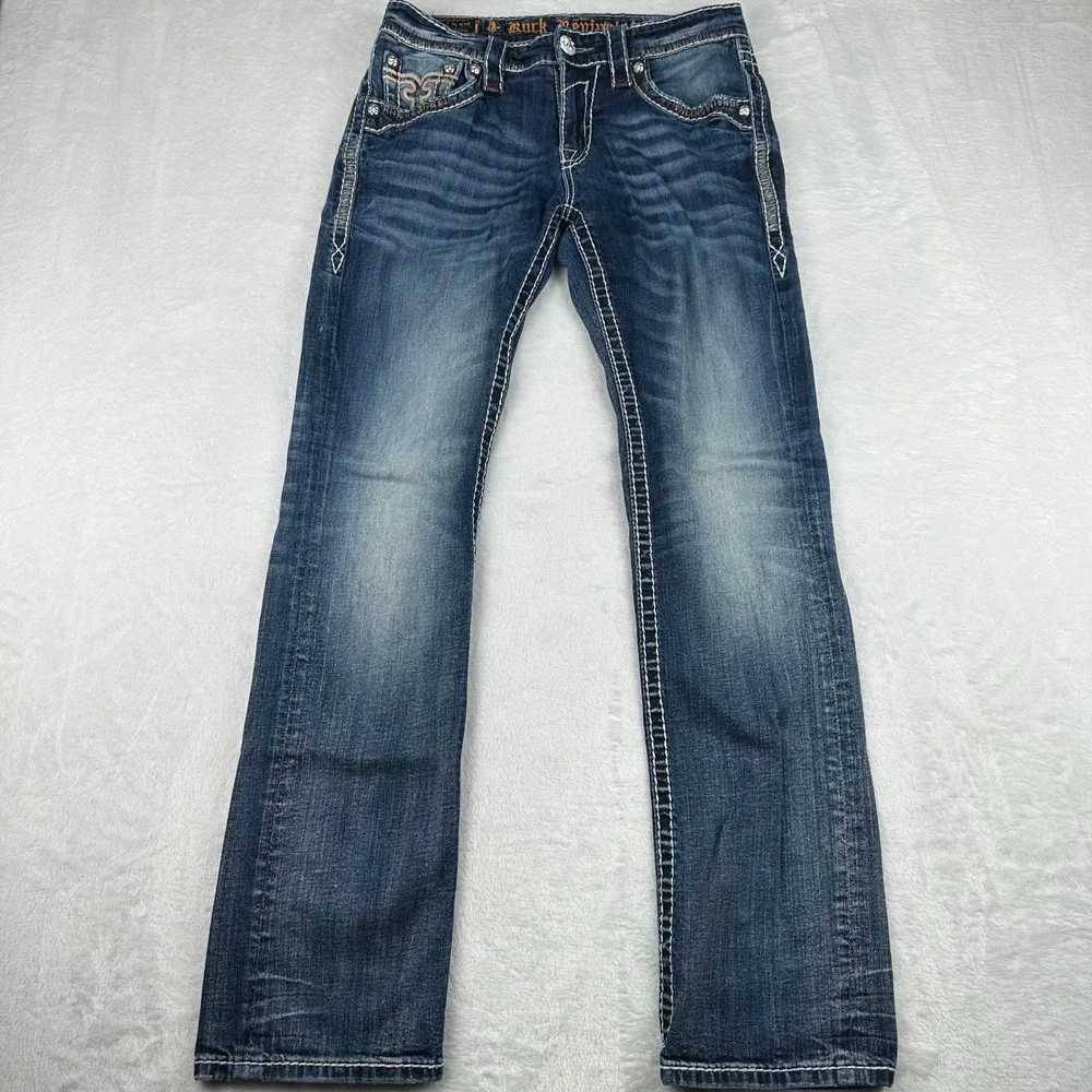 Mens Rock Revival Jeans